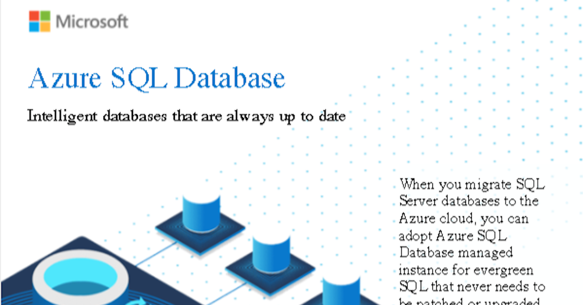 Azure SQL Infographic