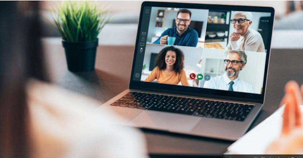 Screenshot of virtual meeting