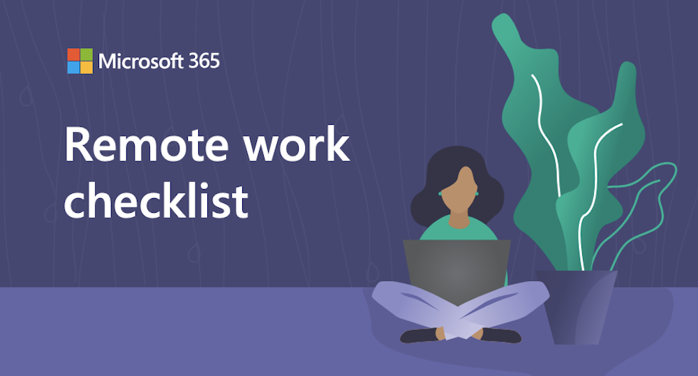 Remote work checklist graphic
