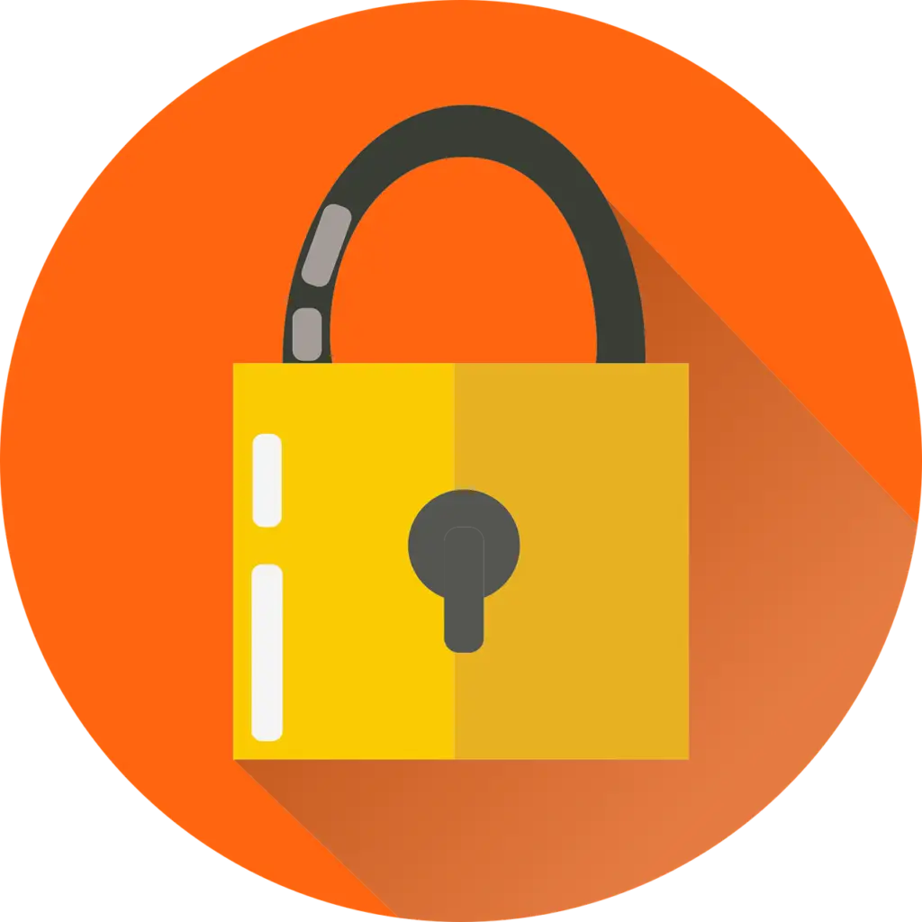 Free lock security key vector