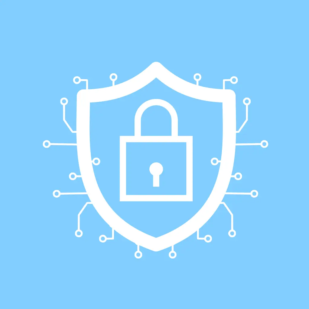 Free cybersecurity lock encryption vector