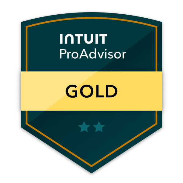 Intuit QuickBooks ProAdvisor Gold tier badge